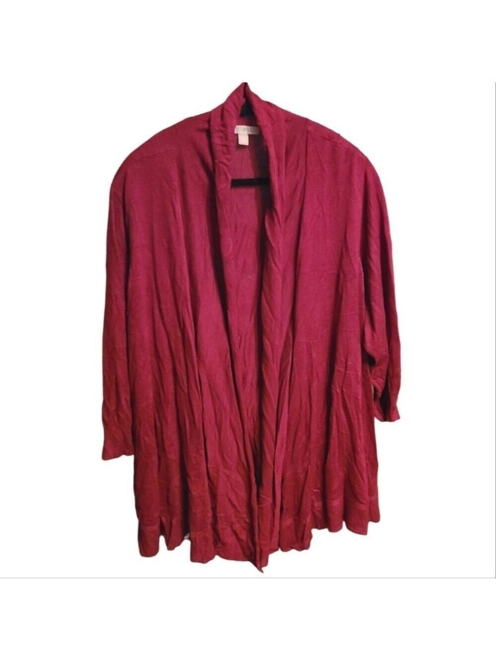 028 ROZ & ALI 3XL WOMEN'S 3/4 SLEEVE CARDIGAN SWEATER